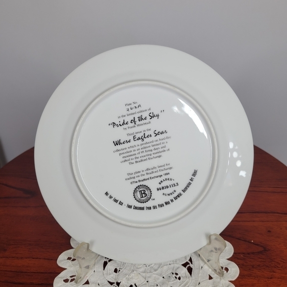 Vintage The Bradford Exchange "Pride of the Sky" by Frank Mittelstadt Plate - Picture 5 of 14